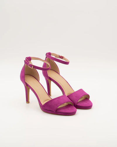 SANDALIA TACÓN ZAKIA FUCSHIA