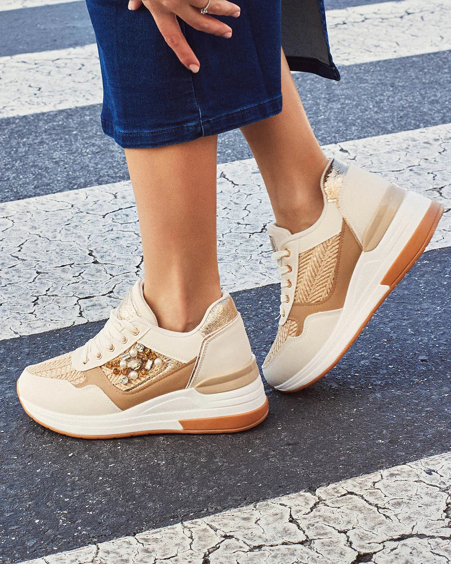 SNEAKER ROSA BEIGE