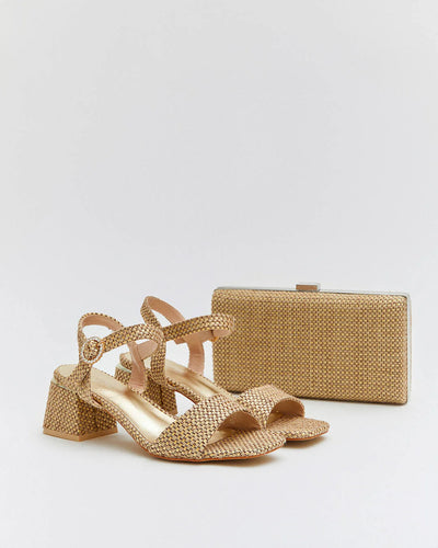 SANDALIA TACÓN SOFIA BEIGE