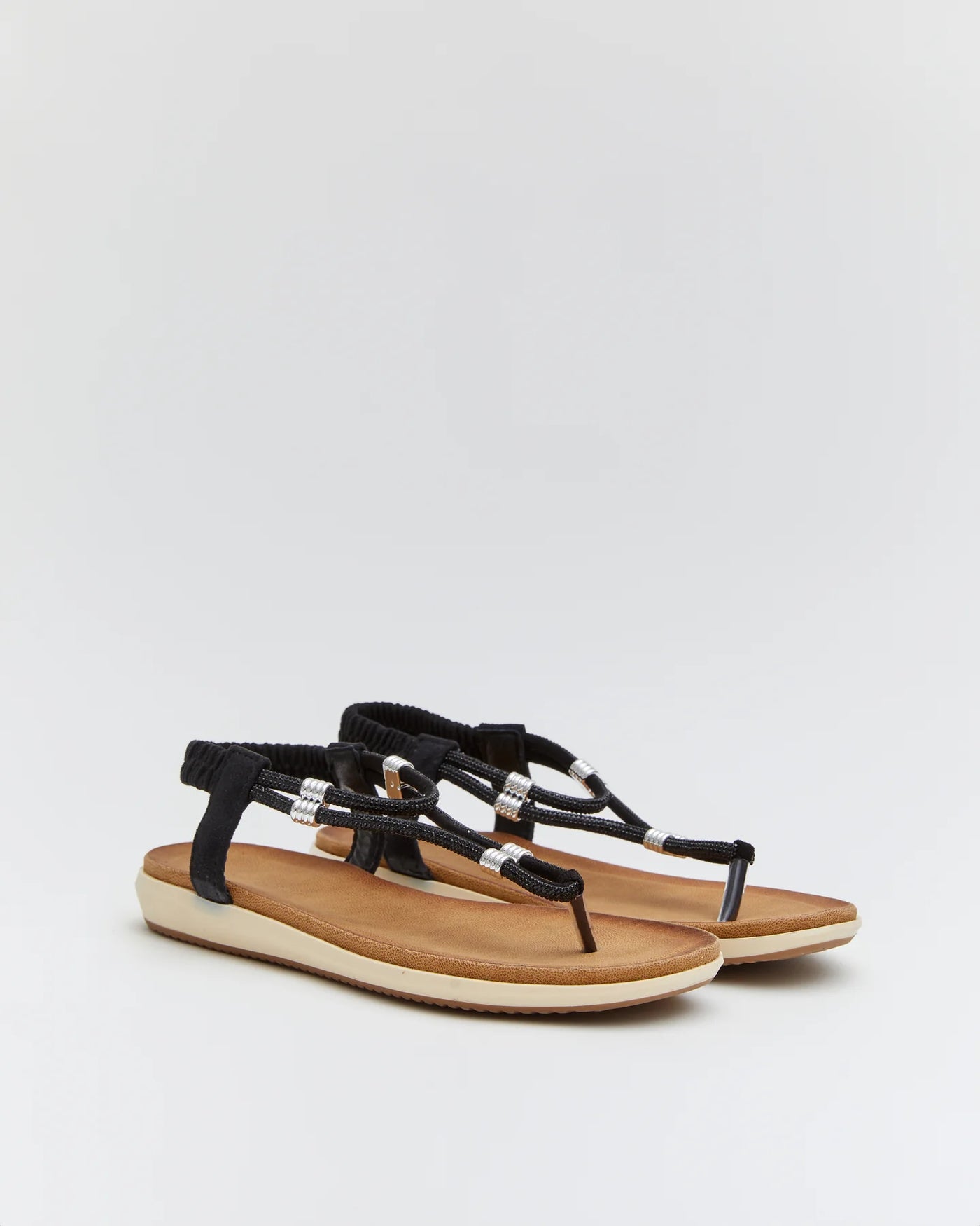 SANDALIA PLANA LEANA BLACK