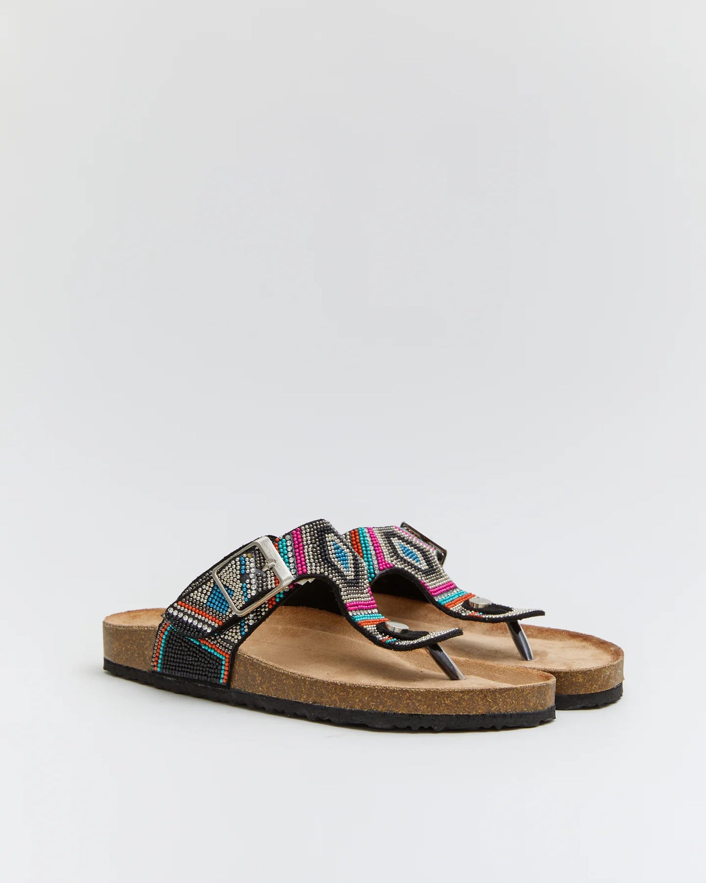 SANDALIA PLANA ALBA BLACK