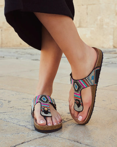 SANDALIA PLANA ALBA BLACK