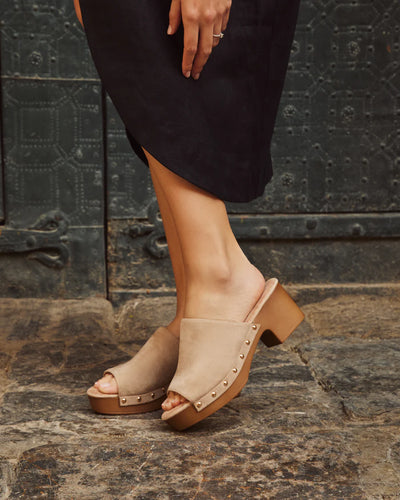 SANDALIA TACÓN MARIA ANGELES BEIGE