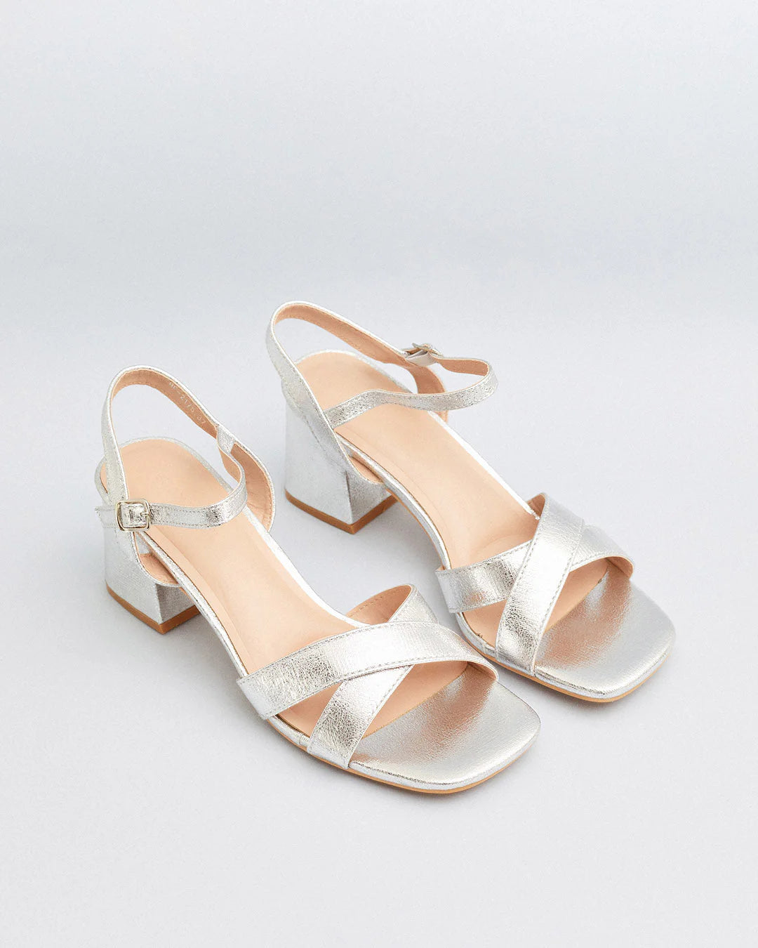 SANDALIA TACON OTILIA SILVER
