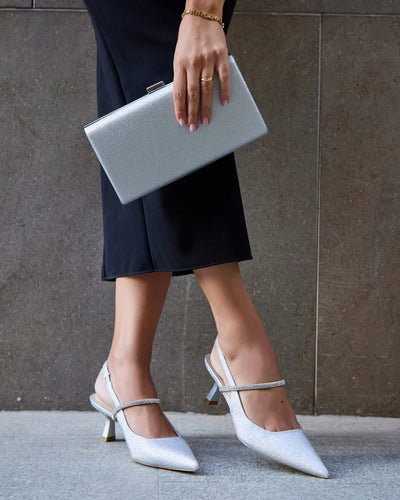 ZAPATO TACÓN AIXA SILVER