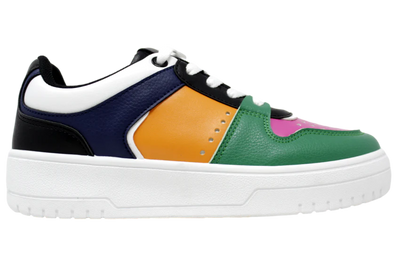 SNEAKER VALENTINA GREEN/ORANGE