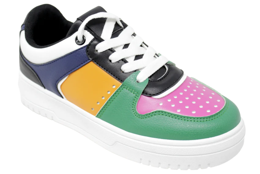 SNEAKER VALENTINA GREEN/ORANGE