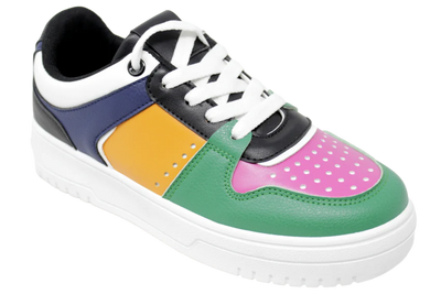 SNEAKER VALENTINA GREEN/ORANGE