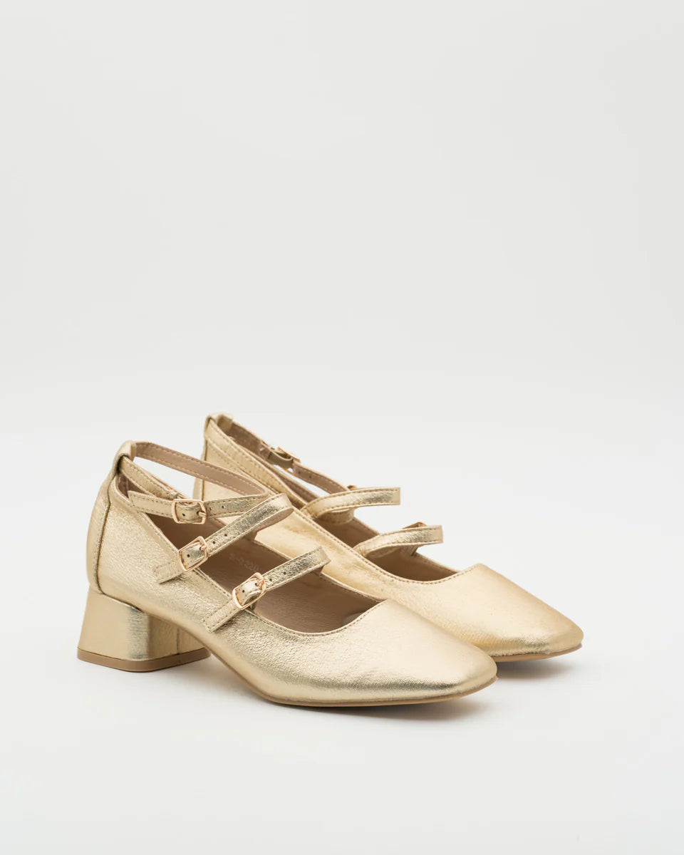 ZAPATO TACÓN SABA GOLD