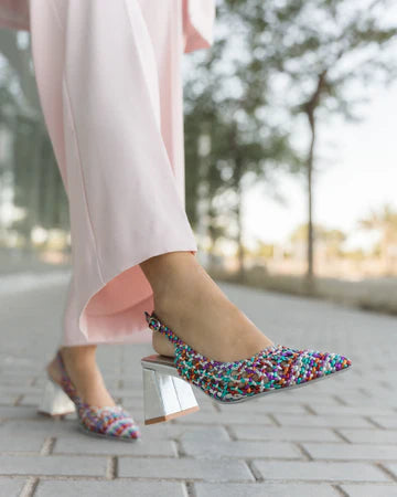 SANDALIA TACÓN CARMEN MULTICOLOR