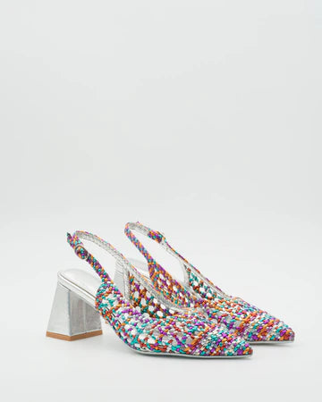 SANDALIA TACÓN CARMEN MULTICOLOR