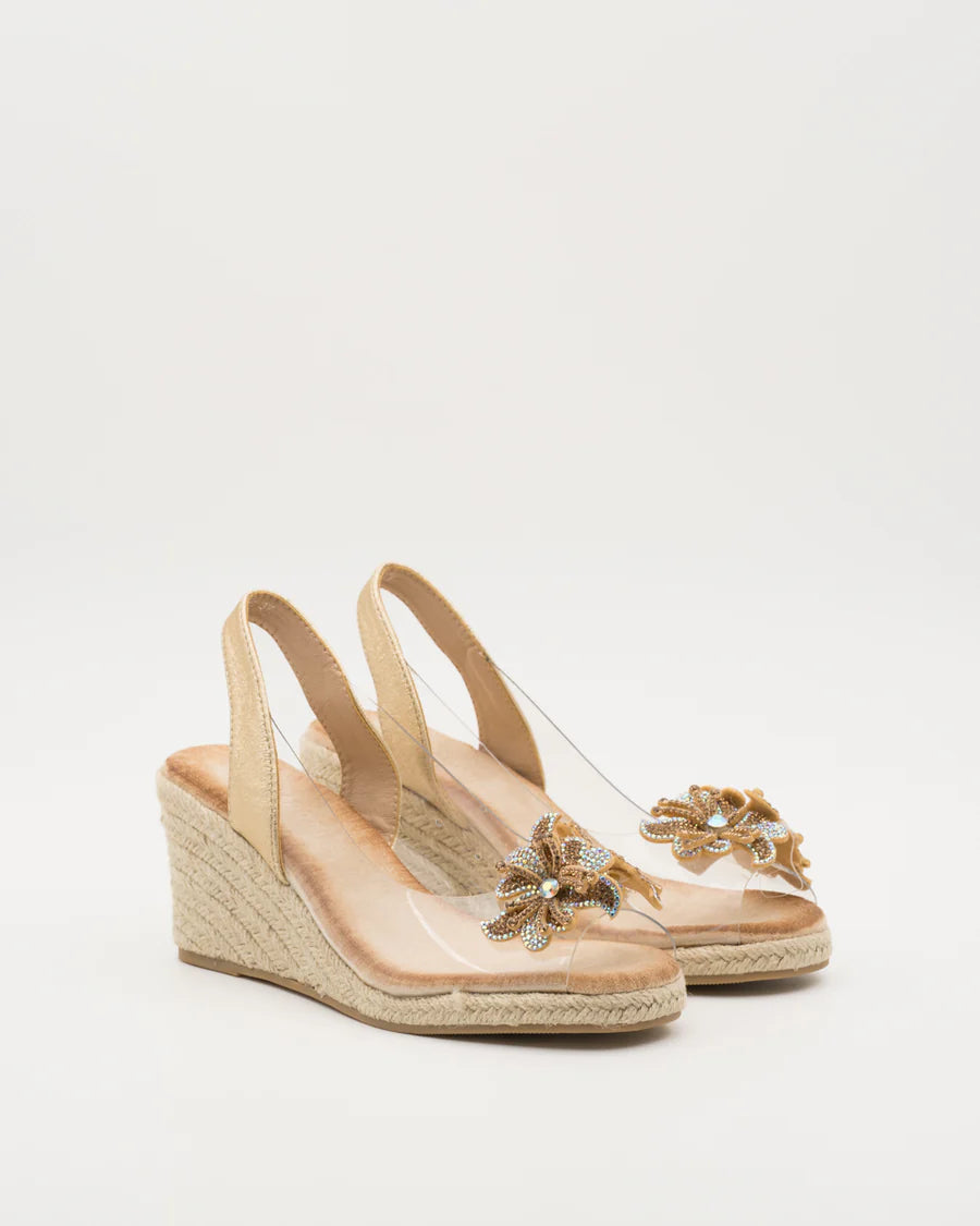 SANDALIA CUÑA VICTORIA GOLD
