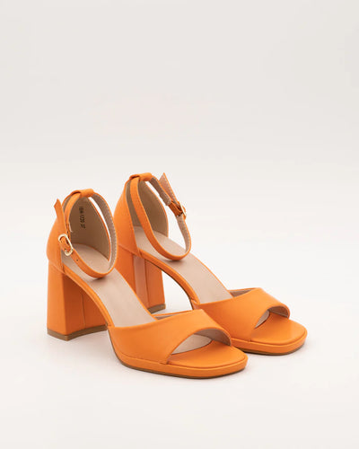 SANDALIA TACON TOBILLERA ORANGE