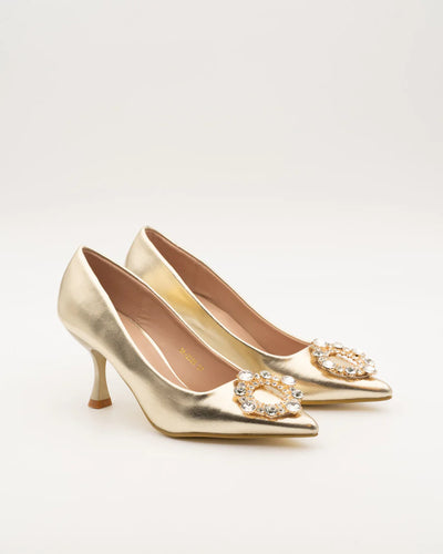 ZAPATO TACÓN SANA GOLD