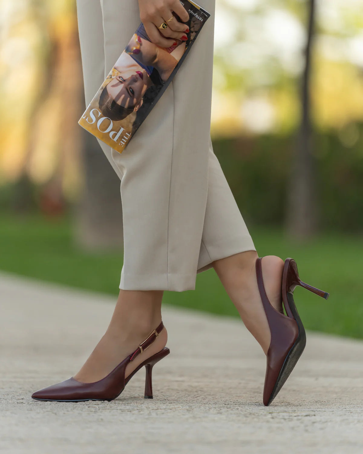 SANDALIA TACÓN ALESSIA WINE