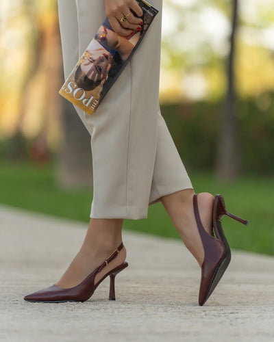 SANDALIA TACÓN ALESSIA WINE