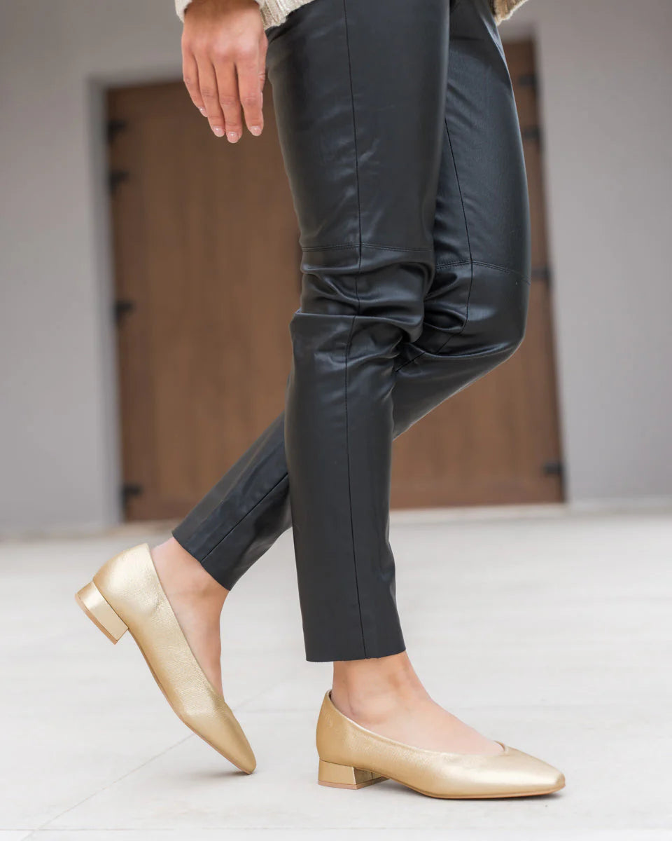 ZAPATO TACÓN AURA GOLD