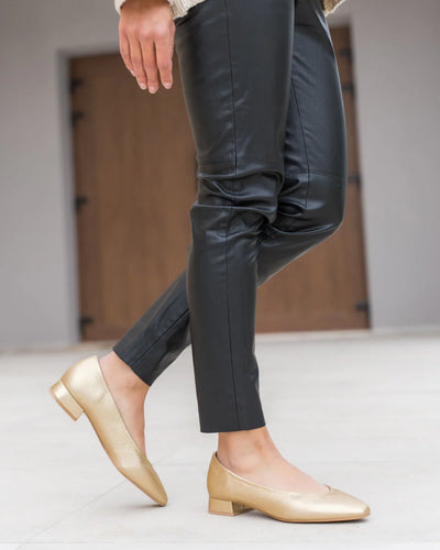 ZAPATO TACÓN AURA GOLD