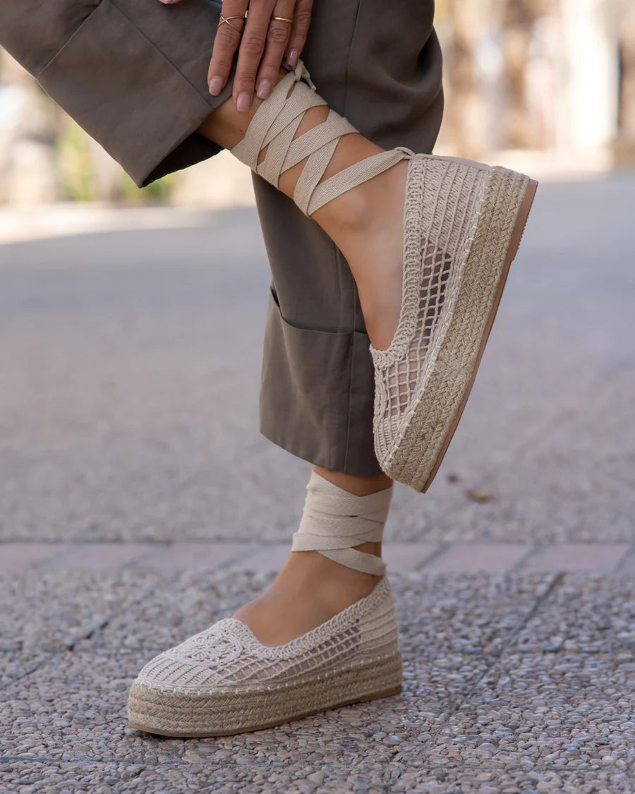 ALPARGATA PLANA ALBA BEIGE