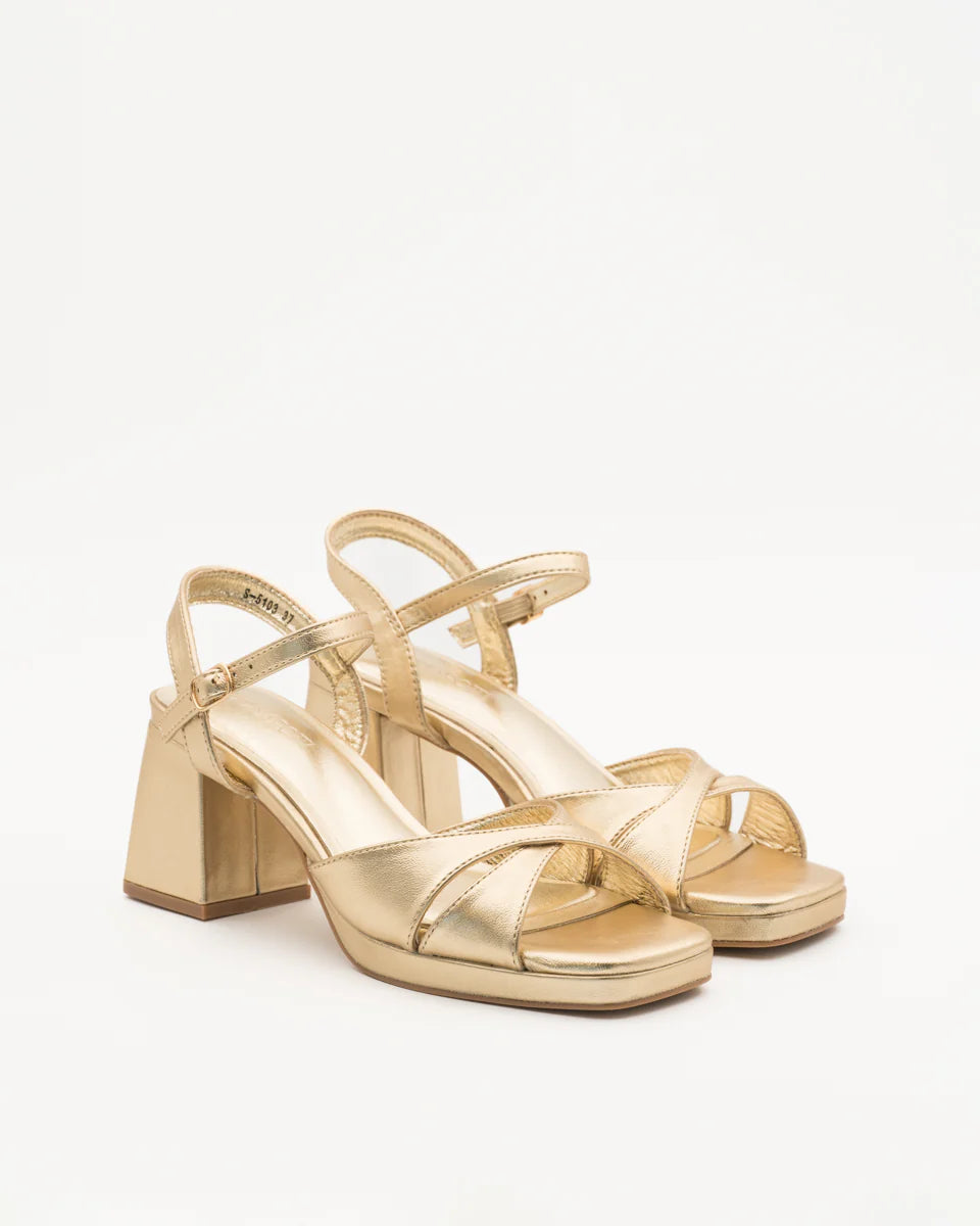 SANDALIA TACON ALEXIA GOLD