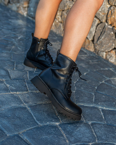 Botin Militar Linares Negro