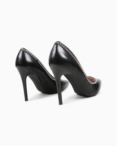 Zapato Tacón String Negro