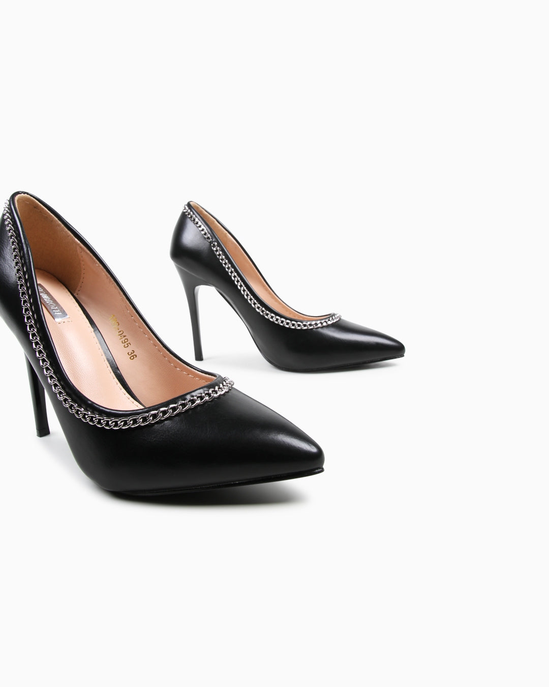 Zapato Tacón String Negro