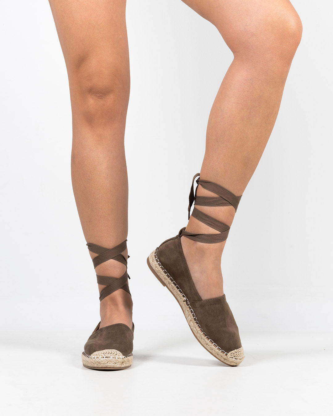Esparteña Cintas Kaki