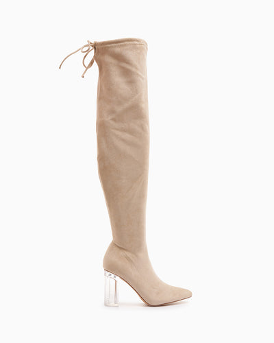 Bota Alta Anabel Beige