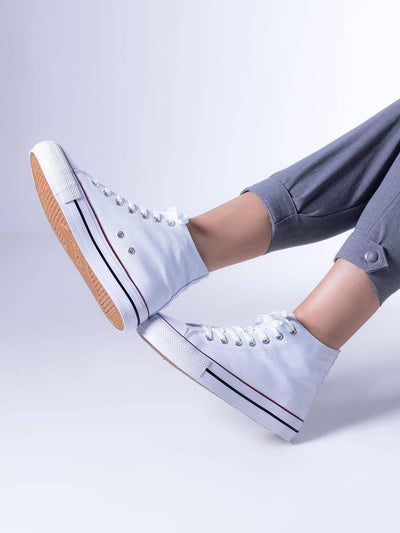 Zapatilla Hiky Mid Blanco - MMShoes