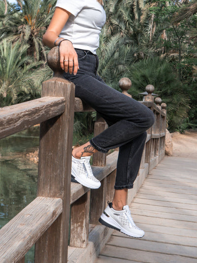 Sneaker Nature Cuña Blanco - MMShoes
