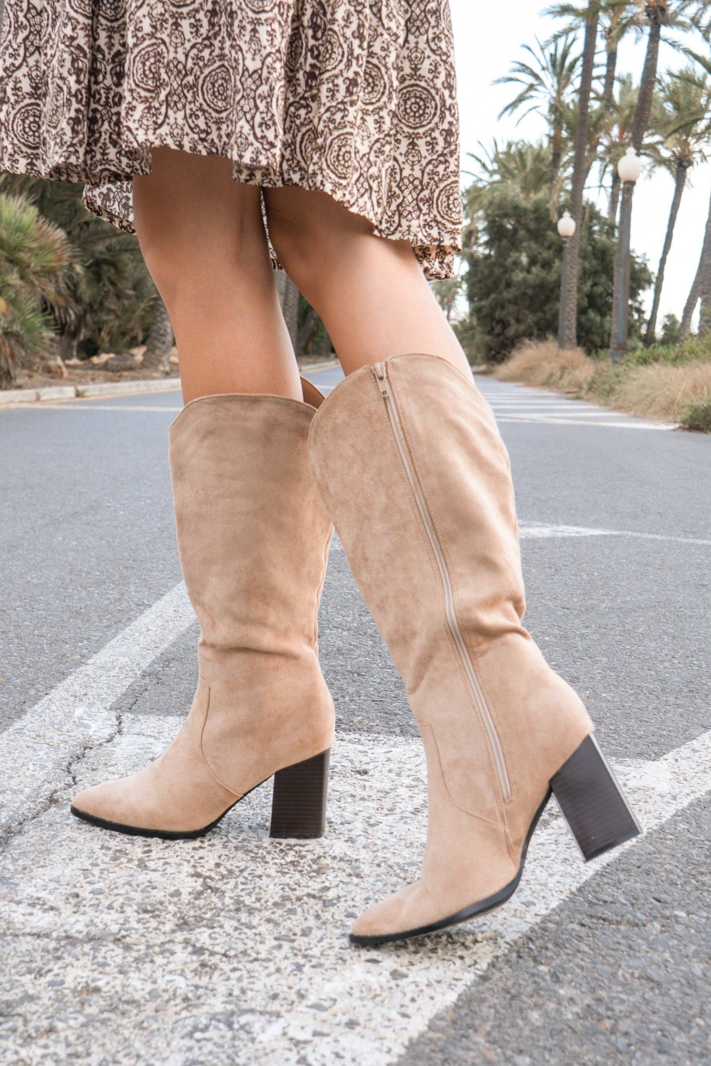 Bota Suede Beige - MMShoes