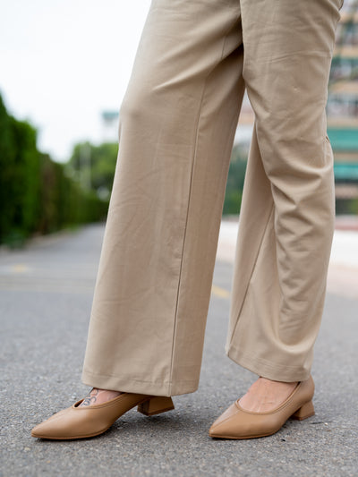 Zapato Tacón Hasma Camel
