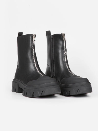 Botín Zipper Negro - MMShoes