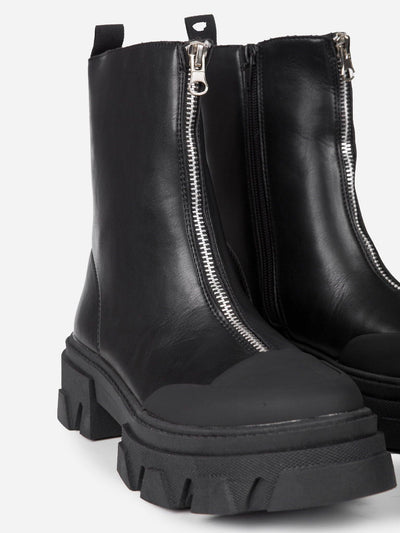 Botín Zipper Negro - MMShoes