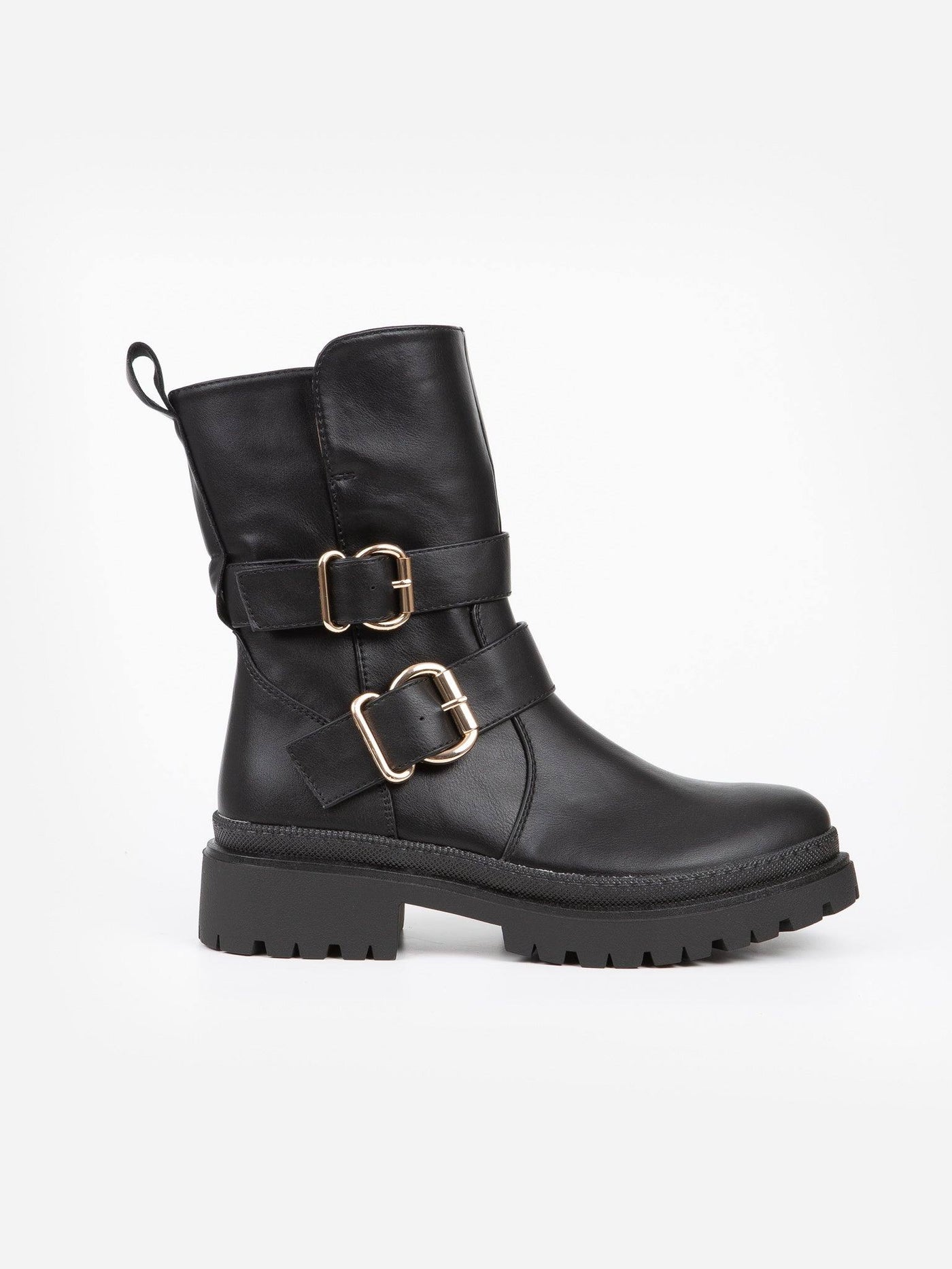 Botín Buckle Negro - MMShoes