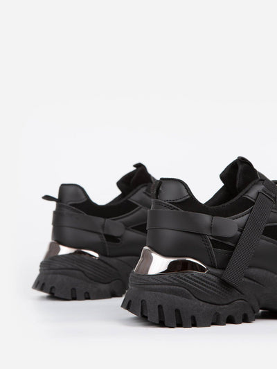 Sneaker Line Negro - MMShoes