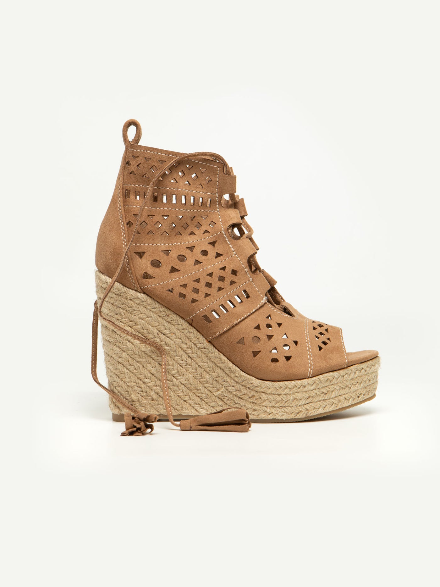 Sandalia Cuña India Beige