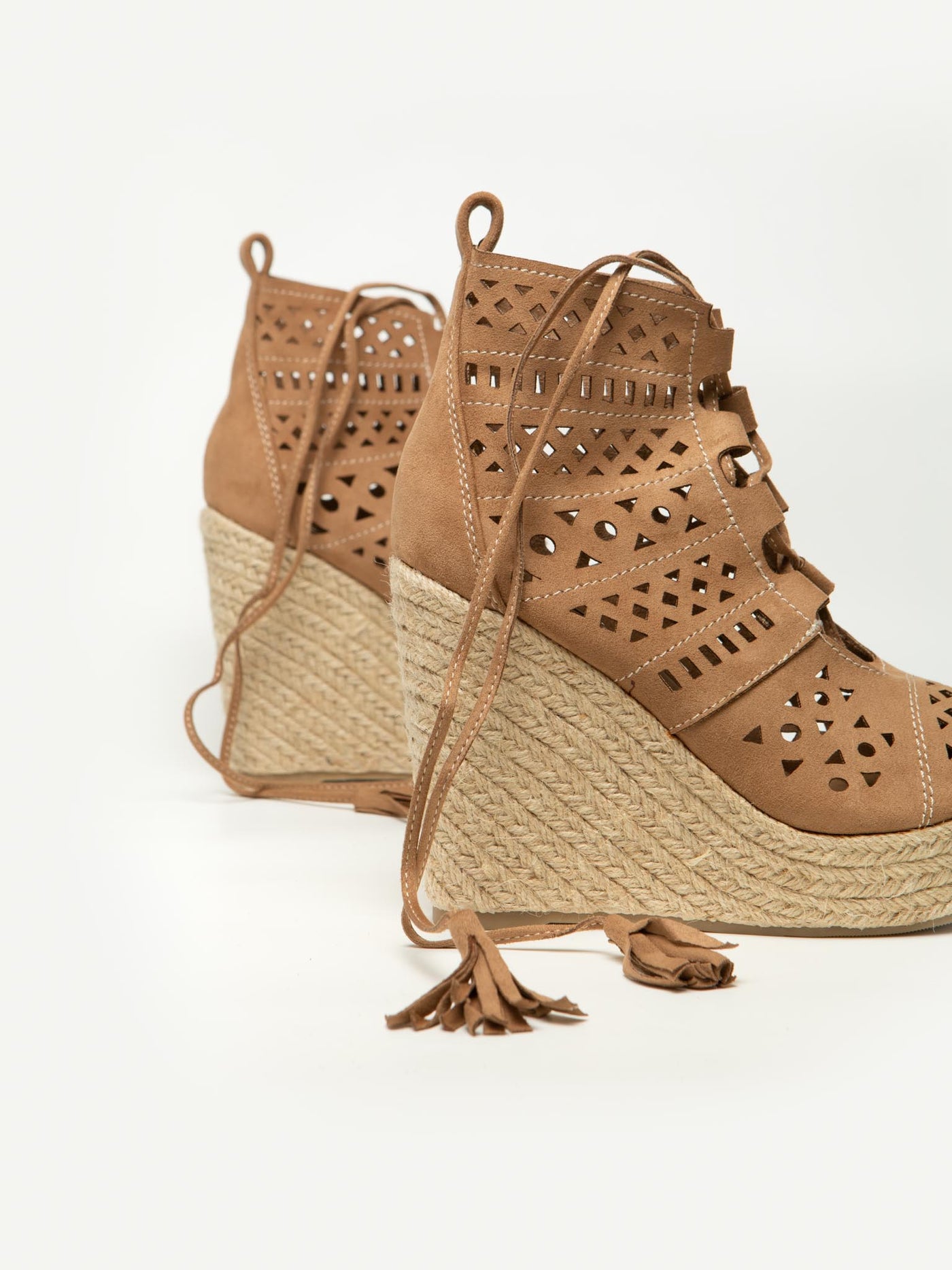 Sandalia Cuña India Beige