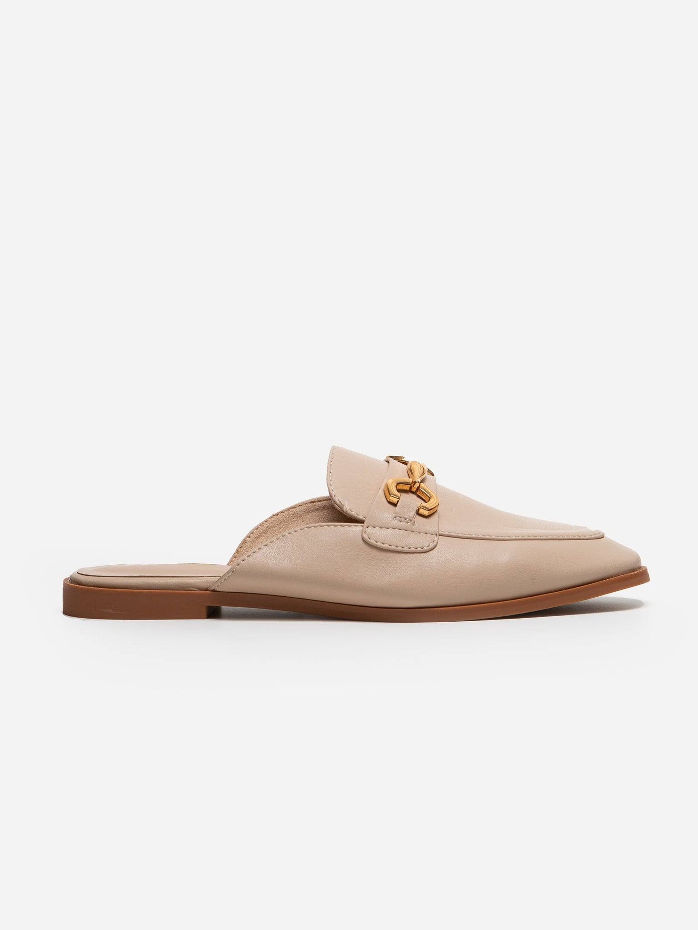 Zapato Plano Destalonado Beige - MMShoes