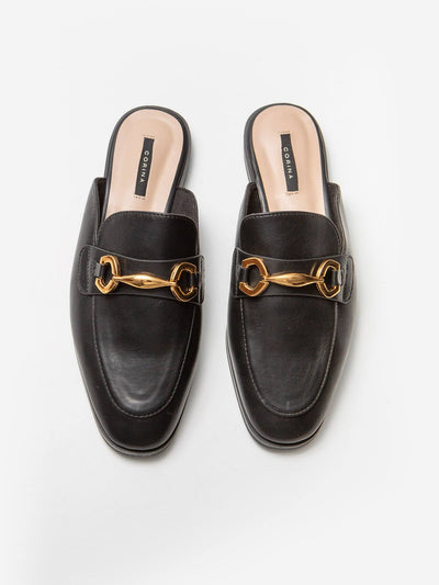 Zapato Plano Destalonado Negro - MMShoes