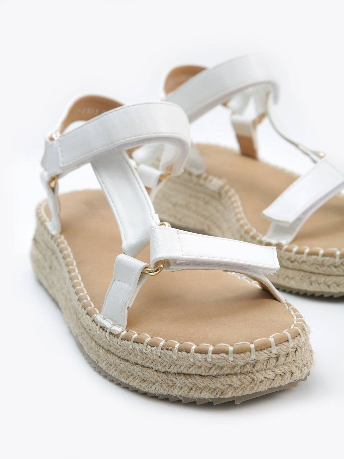 SANDALIA VELCRO BLANCO - MMShoes