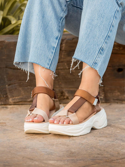 Sandalia Mayden Beige - MMShoes
