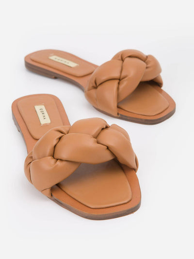 Sandalia Trenzada Camel - MMShoes