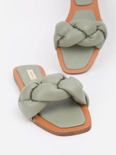 Sandalia Trenzada Verde - MMShoes