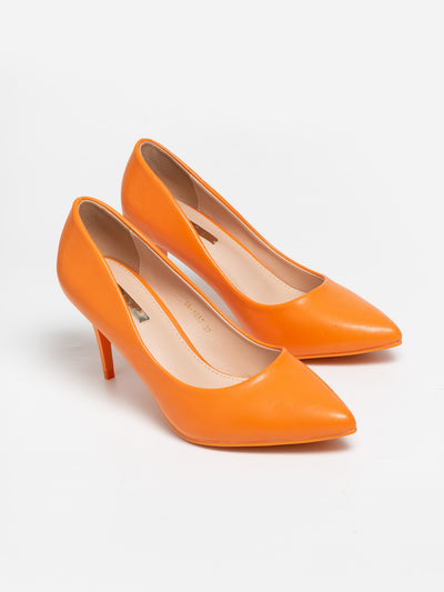 Zapato Tacón Naranja