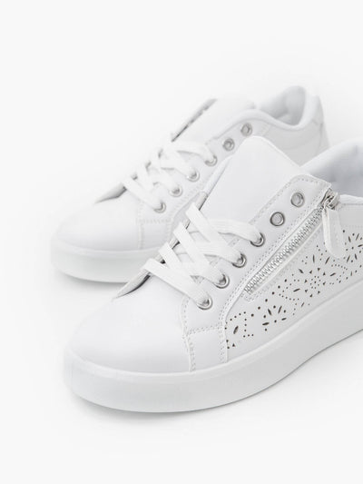 Zapatilla Cutout Blanco - MMShoes